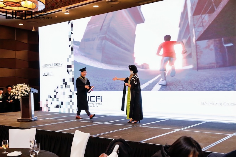 Prof. Melanie Gray at UCA's inaugural Chinese Alumni Association event