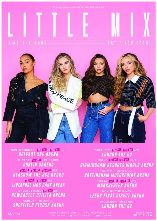 Craig also designs tour poster artwork for major artists, including Little Mix